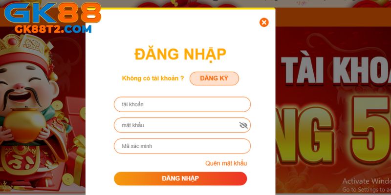 Hướng dẫn đăng nhập nhà cái GK88 nhanh chóng an toàn